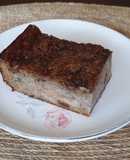 Budín de pan viejo con plátano
