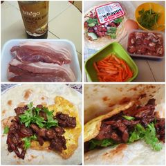A picture of Pork Wrap.
