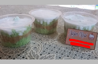 Resep Dessert box Klepon Cake Anti Gagal