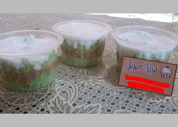 Resep Terbaik Dessert box Klepon Cake Gurih Mantul