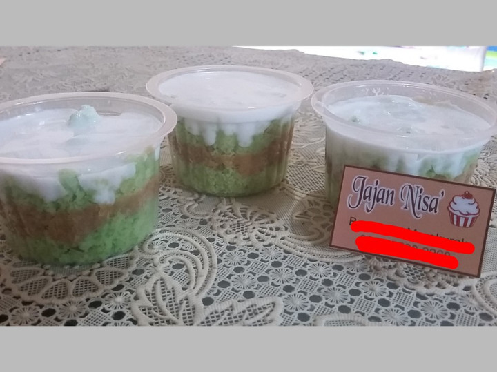 Resep Dessert box Klepon Cake Anti Gagal