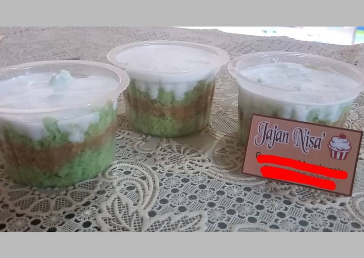 Resep Terbaik Dessert box Klepon Cake Gurih Mantul