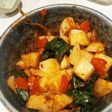 Papas con espinacas invernales