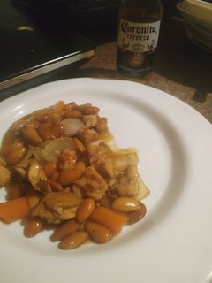Una foto de Pollo con almendras