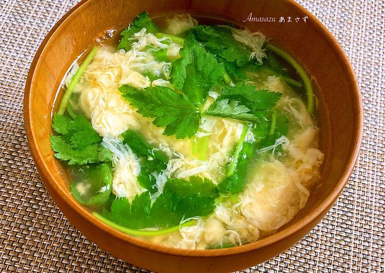 Recetta di Veloce Zuppa con uovo sbattuto &#34;kakitama jiru&#34; 🥢🇯🇵