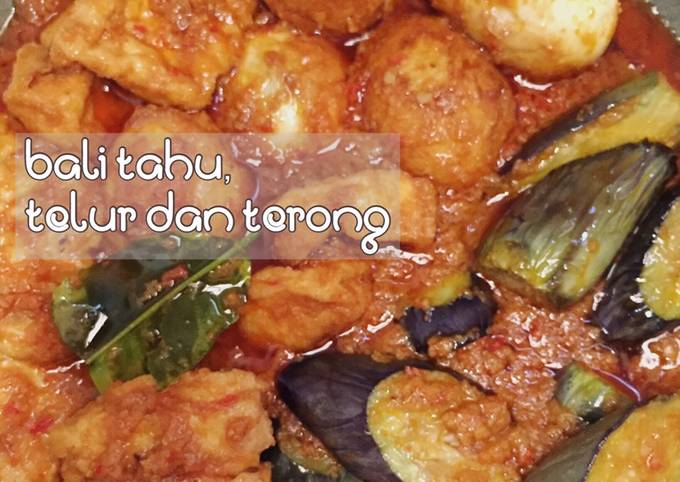 Anti Ribet, Bikin (Week18) Bali Tahu, Telur dan Terong Ekonomis