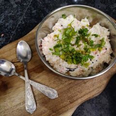 A picture of Vegetable curd rice.