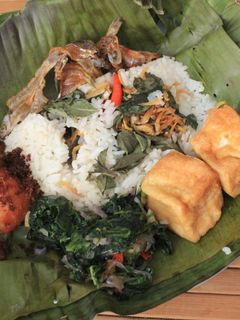 Foto resep Nasi Bakar ikan teri