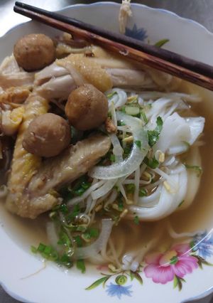 Hình của món Phở gà.