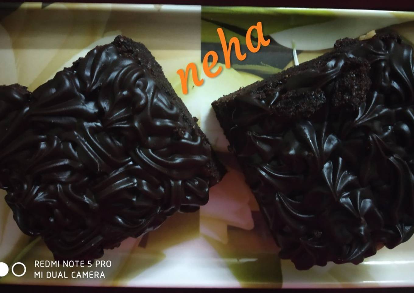 Eggless Homemade Brownie