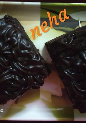 A picture of Eggless Homemade Brownie.