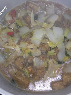 Foto resep Tumis oncom sawi putih