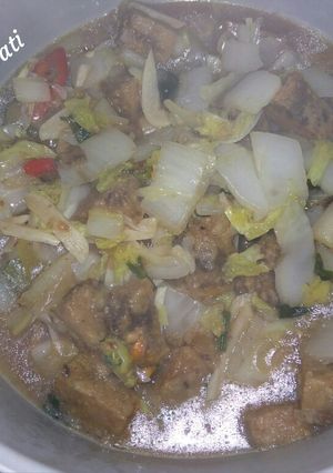 Foto resep Tumis oncom sawi putih
