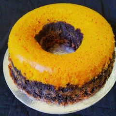 Eggless Pineapple choco cake A picture of Eggless Pineapple choco cake.