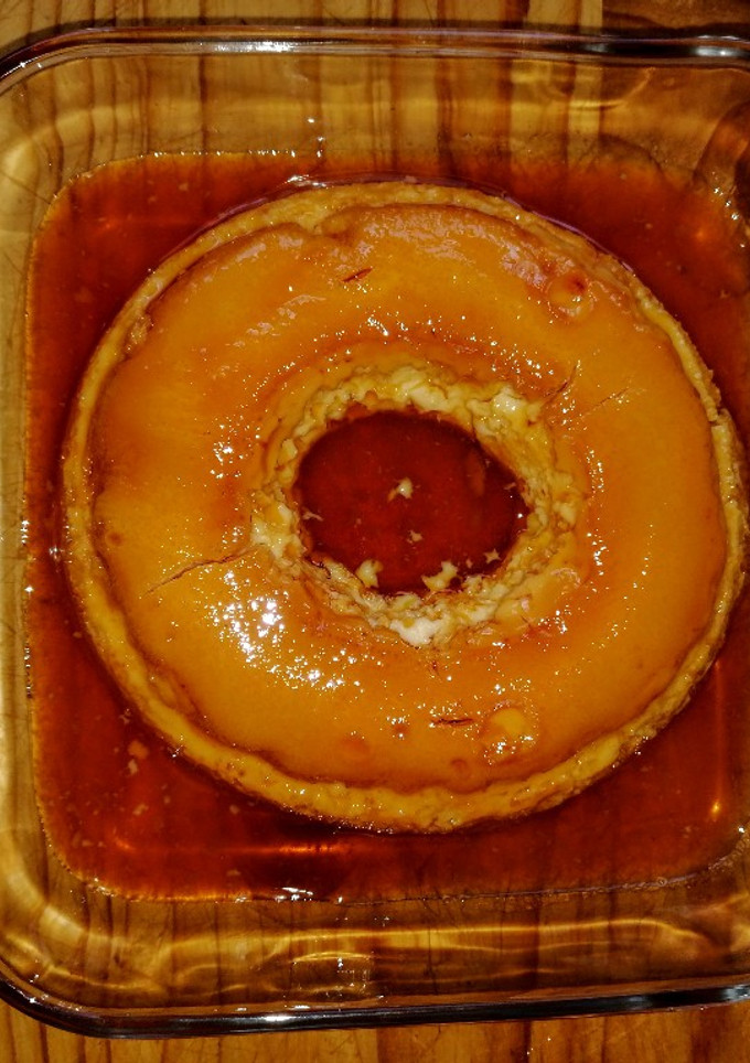 Una foto de Flan casero de vainilla 🍮