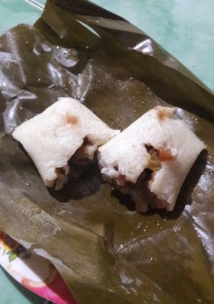 Foto resep Lontong gurih isi kentang