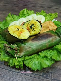 Foto resep 220. Nasi Bakar Ayam Kemangi