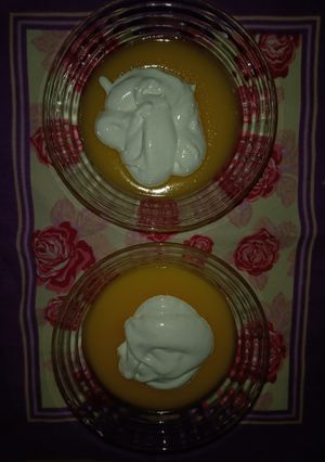 Una foto de Crema de naranja