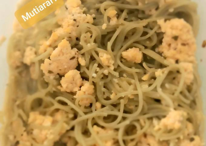 MPASI 11 Bulan + Mie Carbonara Tinggi Protein Lemak BB Booster