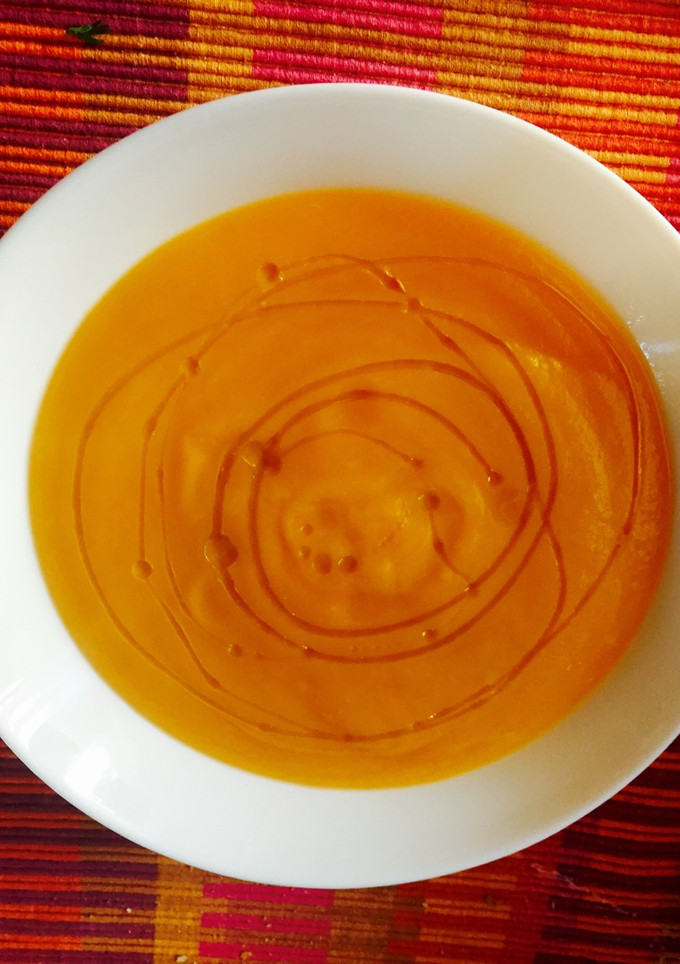 Una foto de Crema de calabaza