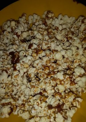 A picture of Caramelized popcorn#authorsmarathon.