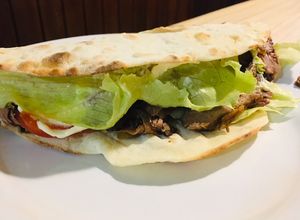 Una foto de Wrap de carne picante