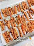 Cheesy Herb Roasted Carrots