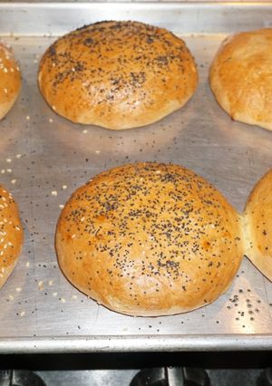 A picture of BRIOCHE BUNS FOR HAMBURGERS #2 JON STYLE.