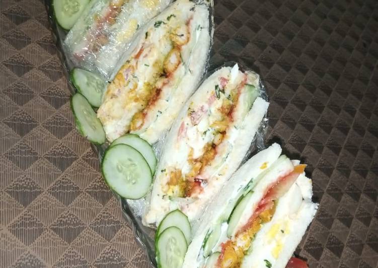 Recipe of Super Quick Loaded Sandwiches