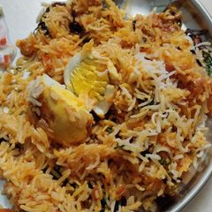 A picture of Egg Biryani.