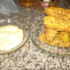 A picture of Fish fingers.