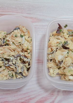 Hình của món Trứng bác củ cải khô mộc nhĩ (Meal prep).