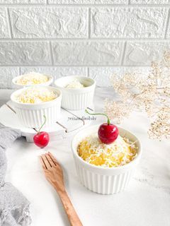 Foto resep Steamed cheese cake (no ribet, no mixer, no oven)