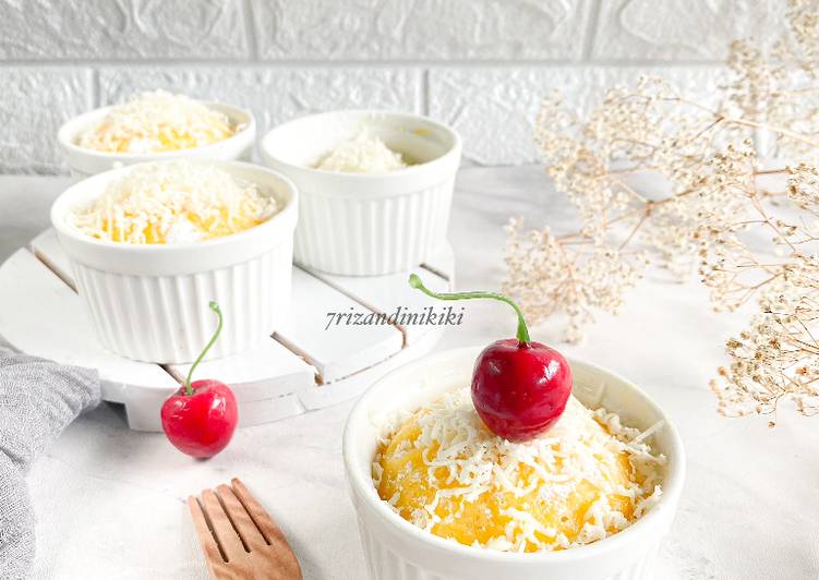 Cara Gampang Menyiapkan Steamed cheese cake (no ribet, no mixer, no oven) yang Enak Banget