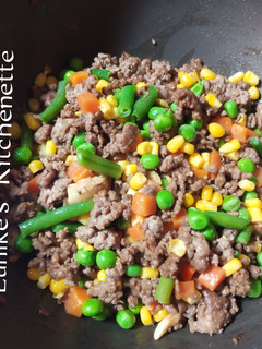 Foto resep Tumis Mix Vegetables campur daging cincang