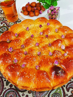 عکسی از دستور نان لانه زنبوری