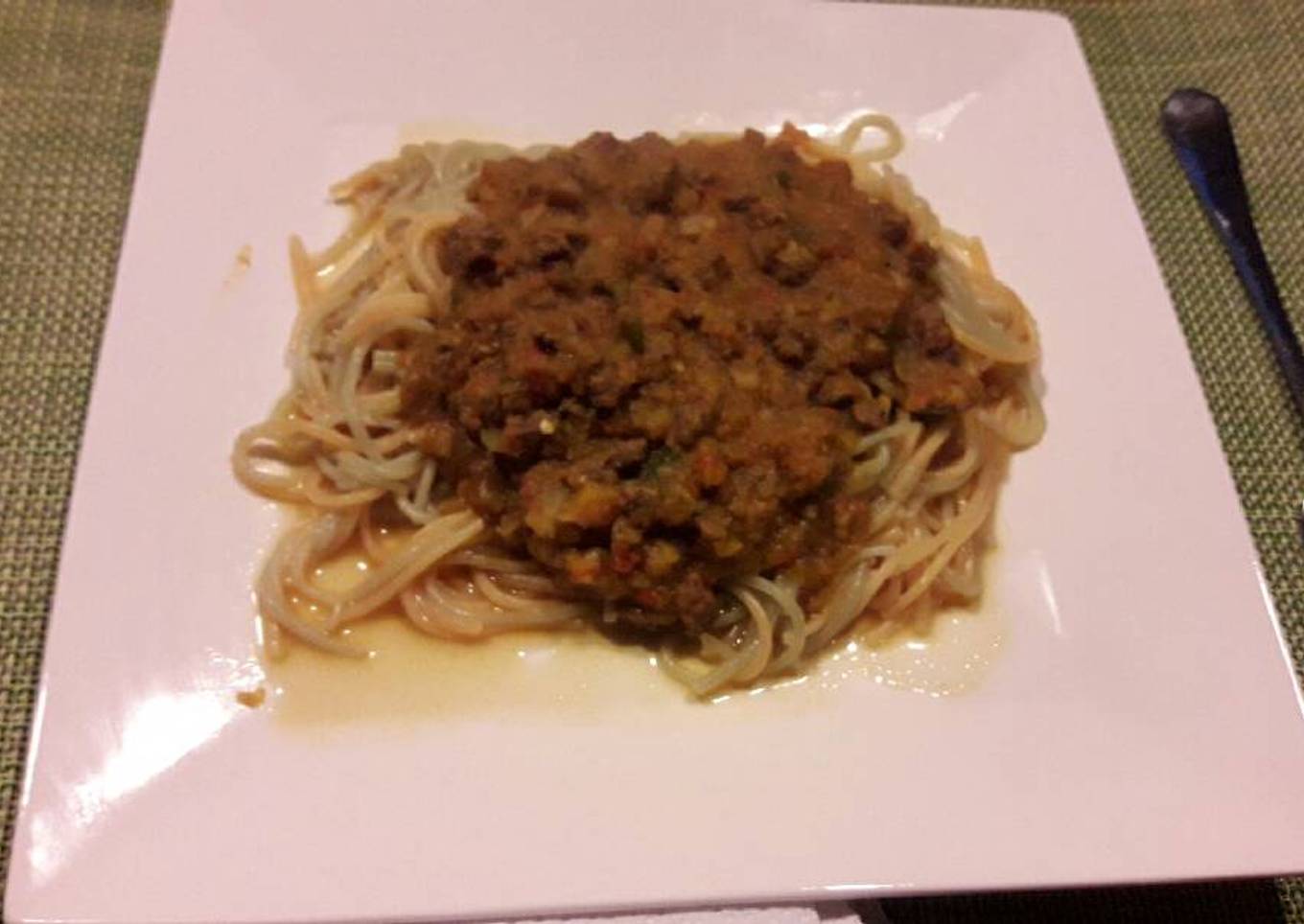 Fideos de arroz con salsa light