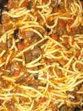 Old-fashioned styled Spaghetti