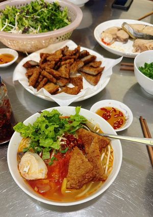 Hình của món Bún chả cá.