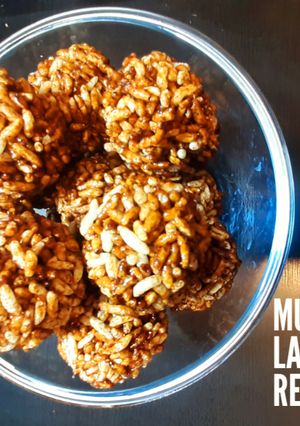 A picture of Murmura Laddu Murmura Ladoo Recipe Puffed Rice Laddu.