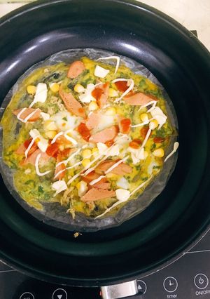 Hình của món Bánh tráng nướng.