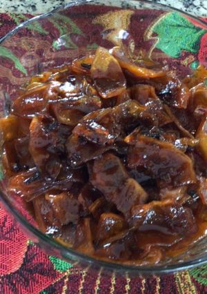 Una foto de Dulce de lechosa (papaya)
