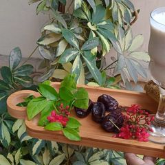 A picture of Dates n banana smoothie.