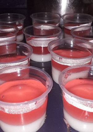 Foto resep Puding merah putih