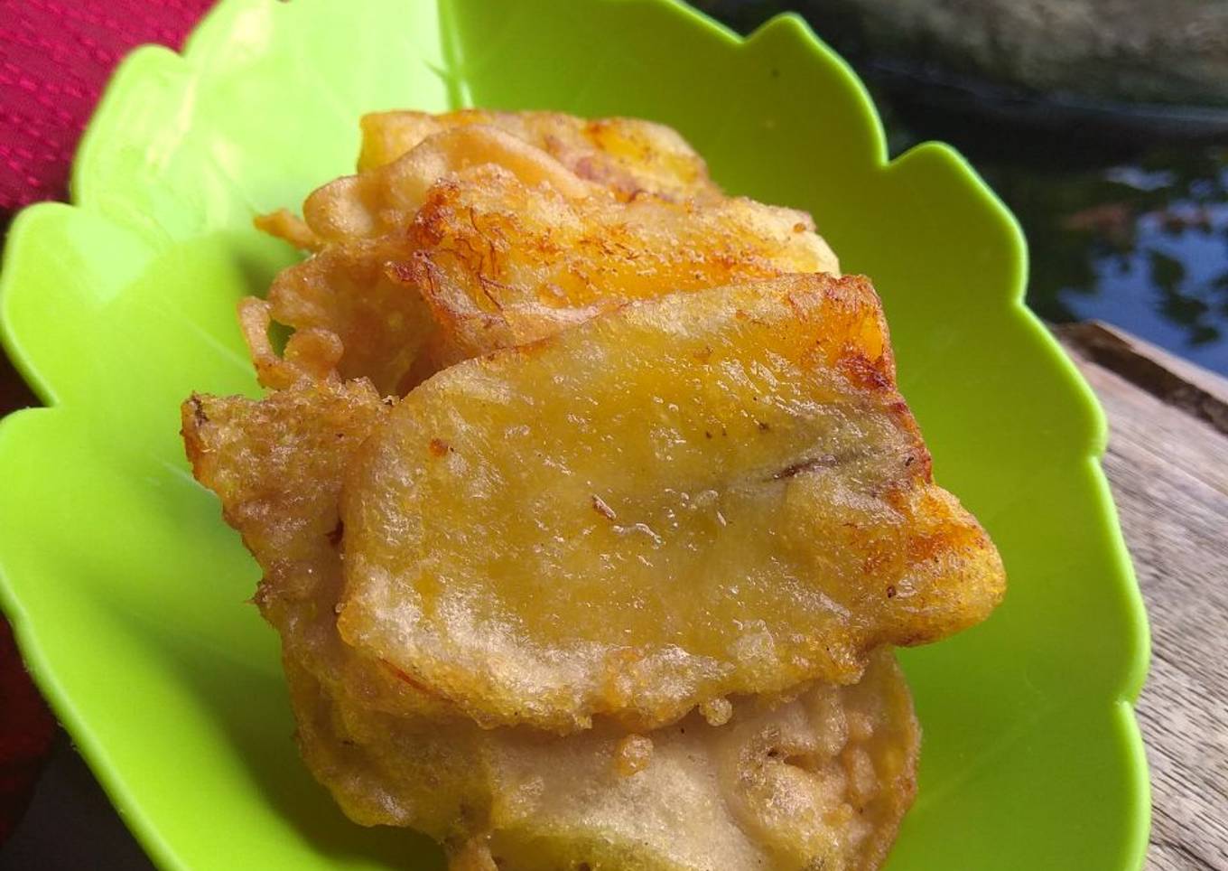 Pisang goreng vanila