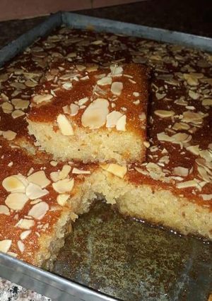 صورة لوصفة بسبوسة