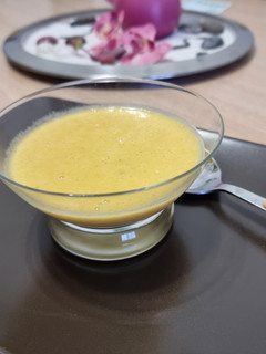 Una foto de Crema de calabacín y zanahorias