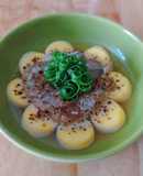 ÓC heo chưng đậu hủ trứng