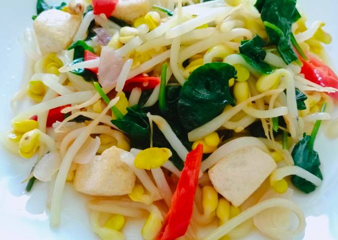 Resipi Taugeh Goreng Bayam Brazil Tauhu Oleh Irar Cookpad