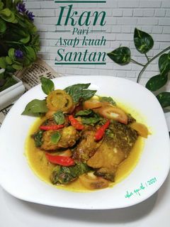 Foto resep Ikan Pari Asap kuah Santan